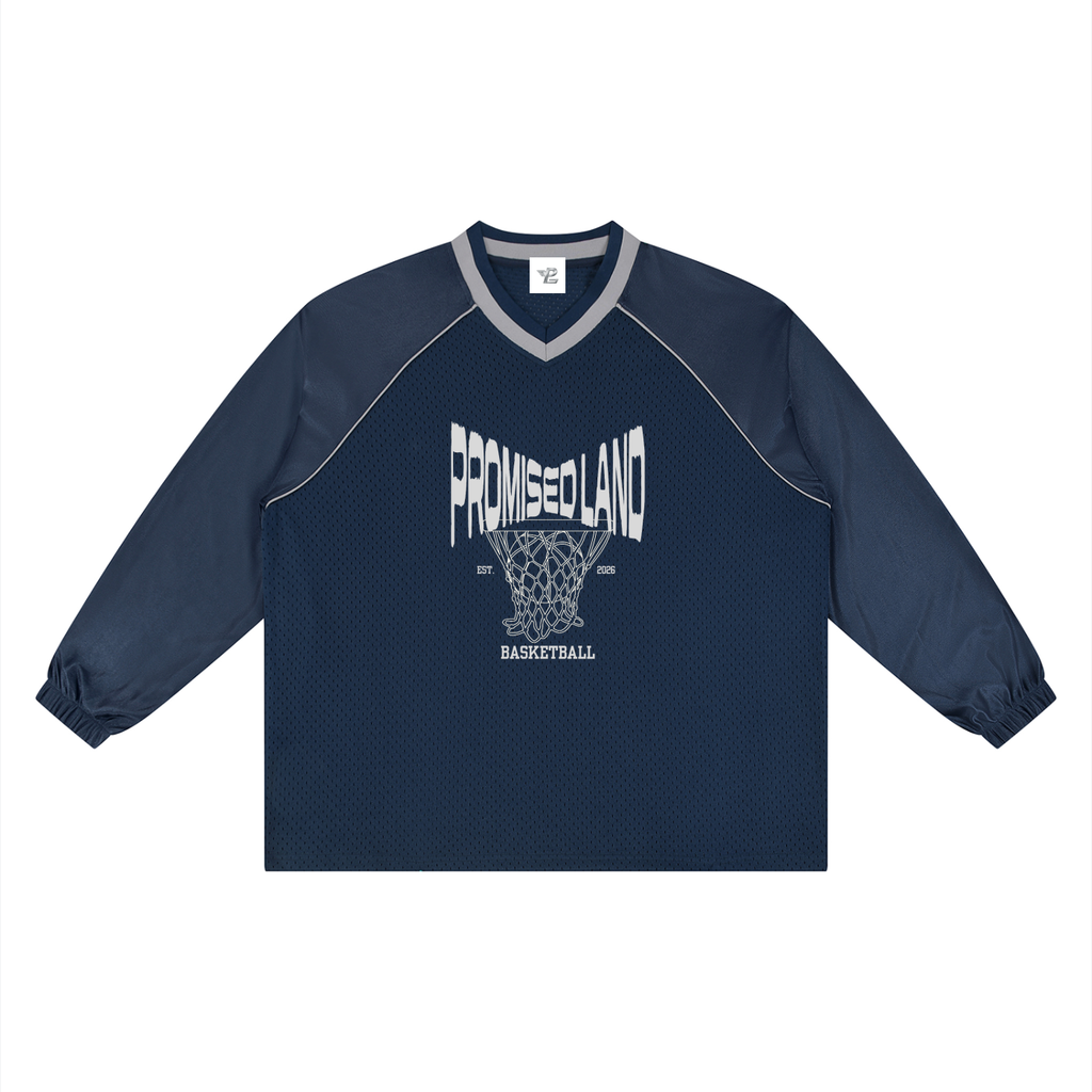 Promised Land Basketball Unisex Paneled Long Sleeve Jersey
