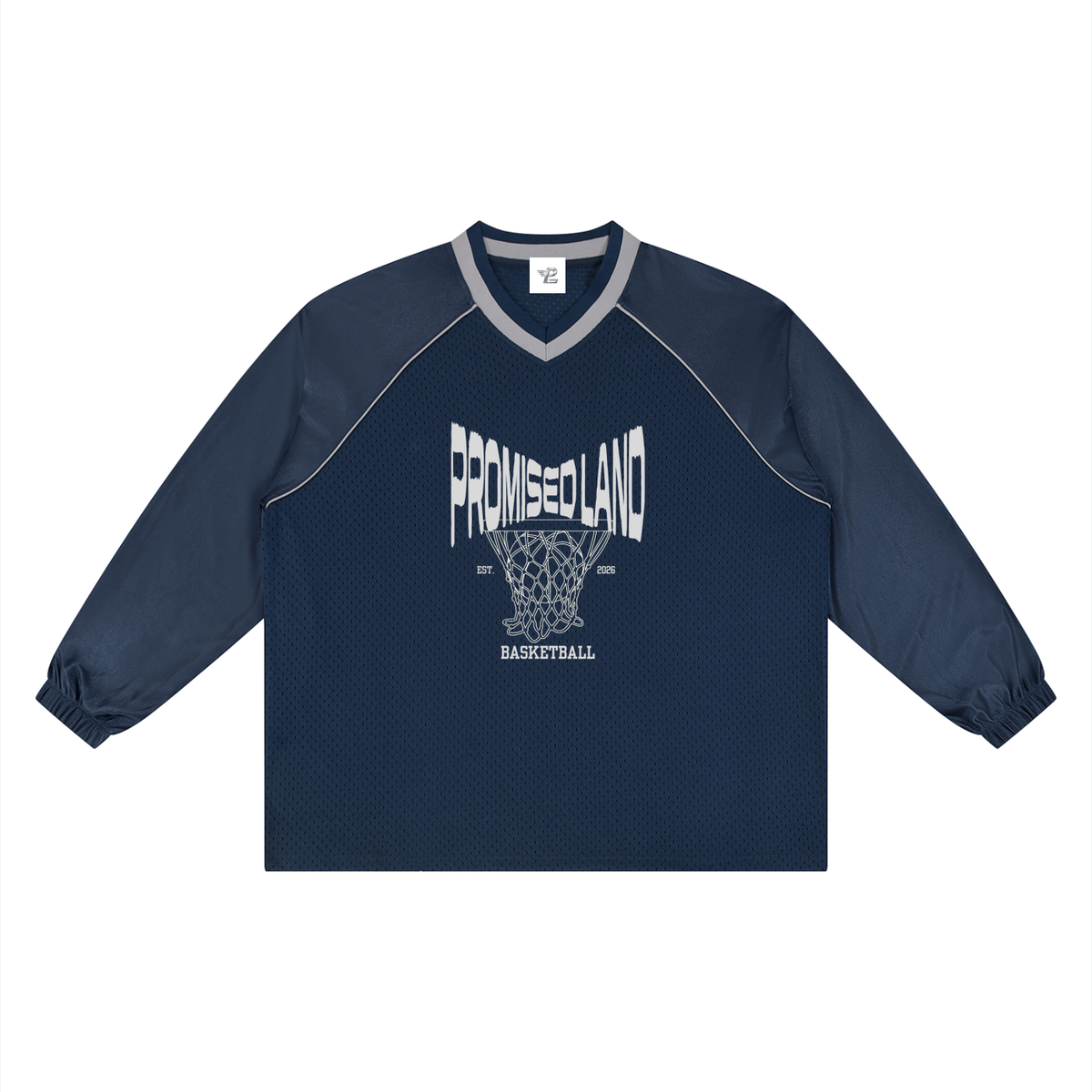 Promised Land Basketball Unisex Paneled Long Sleeve Jersey