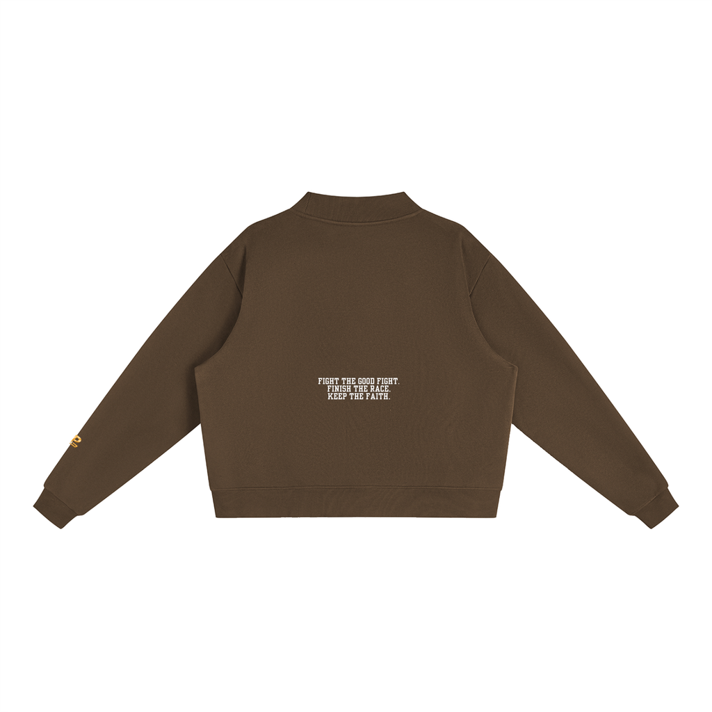 Cleveland Fleece Mock-Neck Crew Sweatshirt