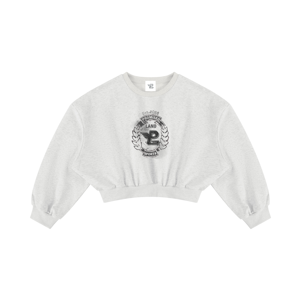 PL Sport Women's Boxy Cropped Crewneck Sweatshirt