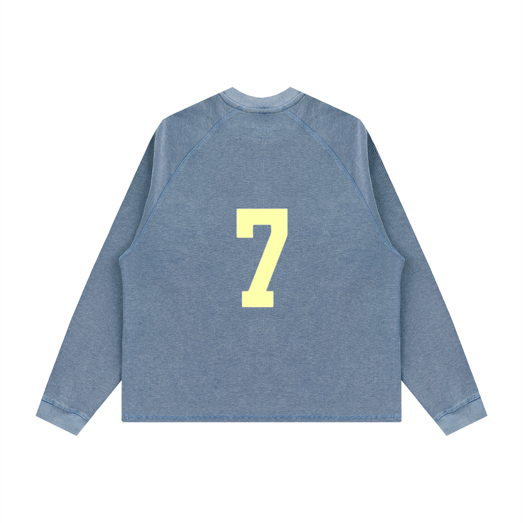 Promised Land Vintage Wash Boxy Waffle Long Sleeve T-Shirt