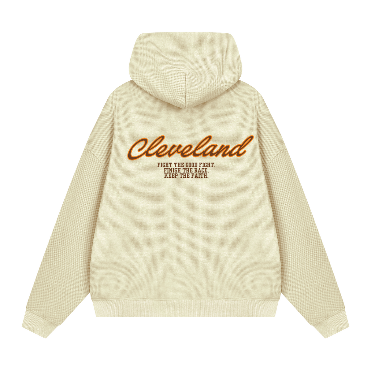 Unisex Cleveland Waffle Boxy Hoodie