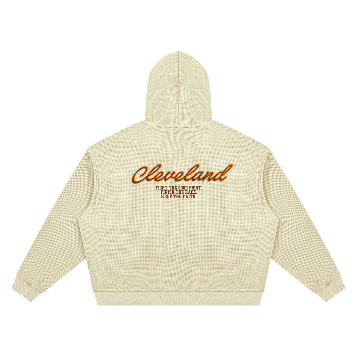Unisex Cleveland Waffle Boxy Hoodie