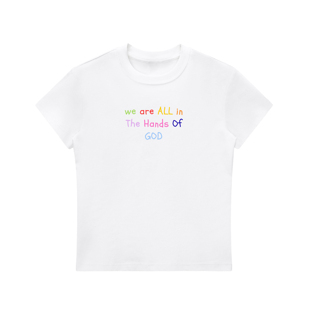 Hands Of God Bodycon Crewneck T-Shirt