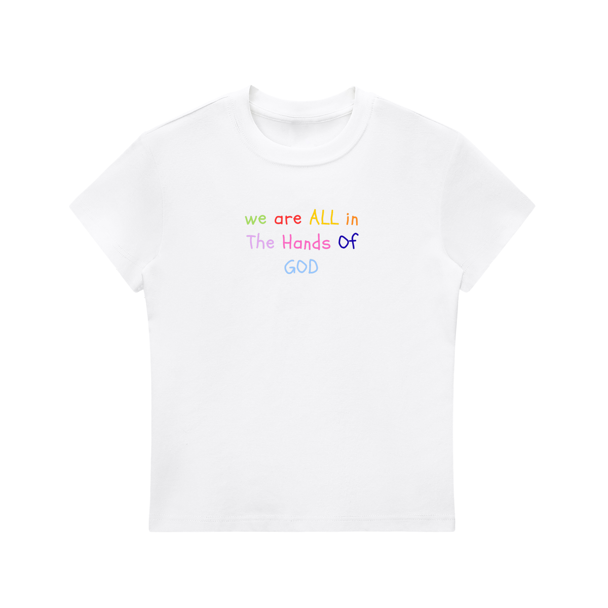 Hands Of God Bodycon Crewneck T-Shirt