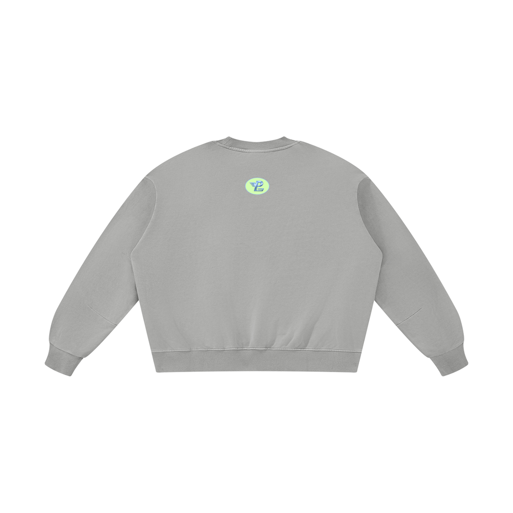 His Love Endures Unisex Boxy Vintage Washed Sweatshirt