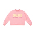 His Love Endures Unisex Boxy Vintage Washed Sweatshirt