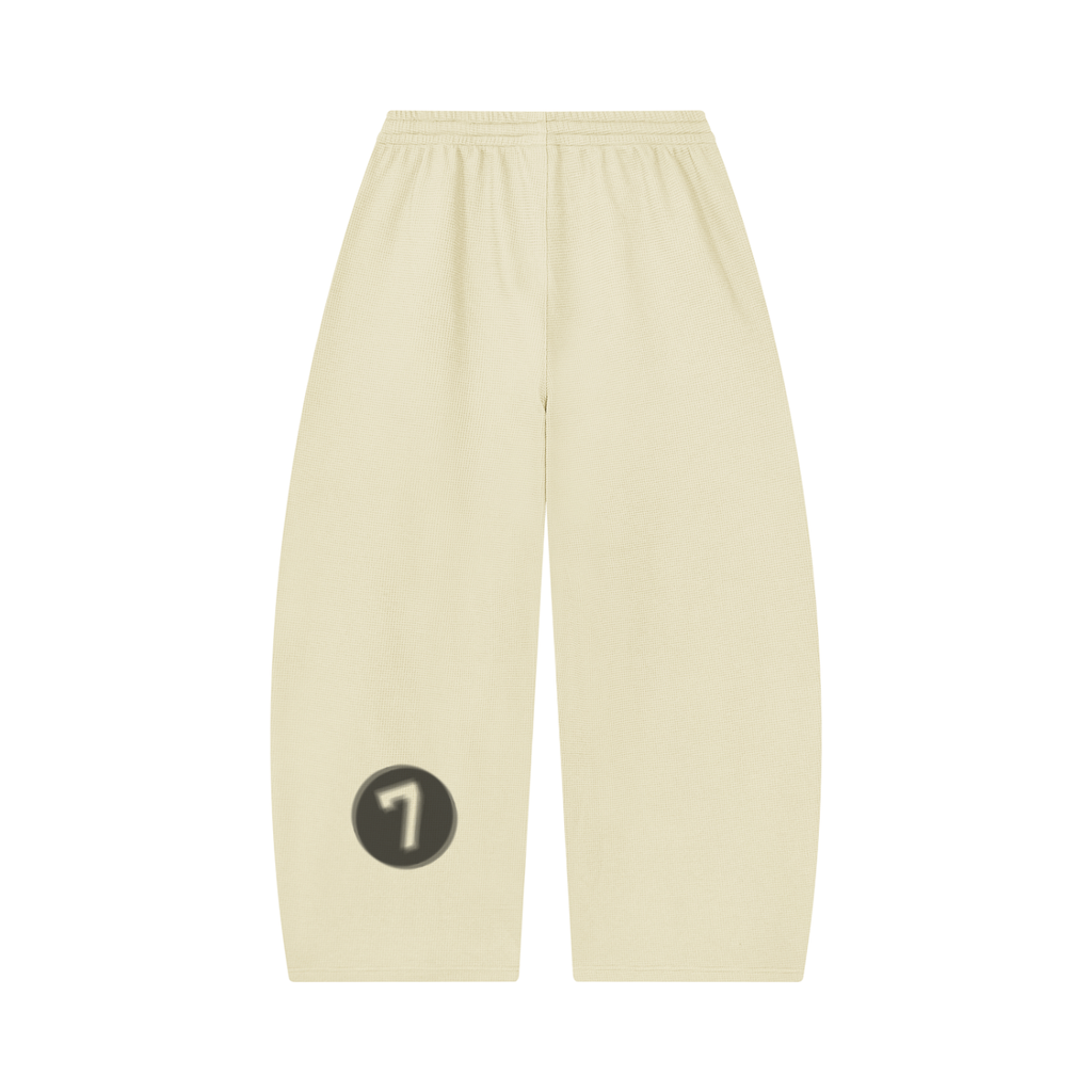 PL Unisex Waffle Barrel Leg Pants