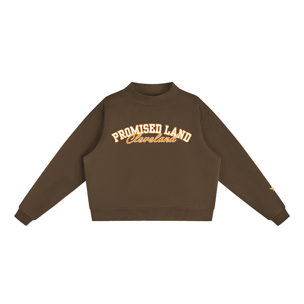 Cleveland Fleece Mock-Neck Crew Sweatshirt