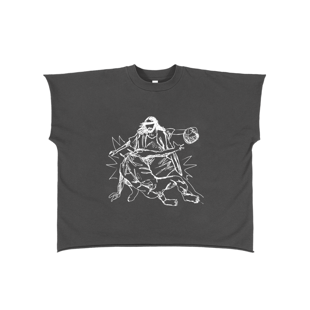 You Thought! Jesus Crossing up the Devil Boxy T-Shirt